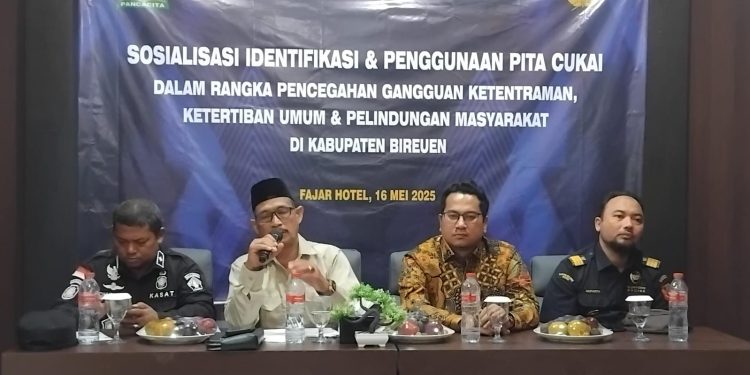 Satpol PP WH Aceh Gandeng Bea Cukai Sosialisasikan Cukai Tembakau di Bireuen