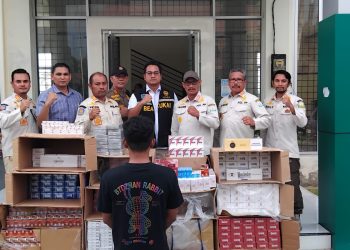 Satpol PP dan WH Aceh Bersama Bea Cukai Amankan 90.000 Batang Rokok Ilegal di Pidie Jaya dan Bireuen