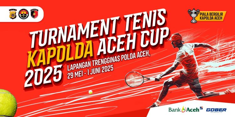 23 Tim akan Memperebutkan Piala Bergilir Turnamen Tenis Kapolda Aceh Cup 2025