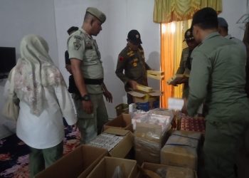 Bea Cukai Aceh dan Satpol PP WH Amankan 90 Ribu Batang Rokok Ilegal di Pidie Jaya dan Bireun