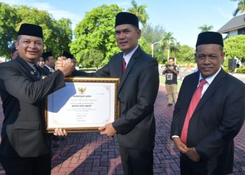 Plt. Sekda Aceh Jadi Inspektur Upacara Hari Koperasi Nasional ke-78