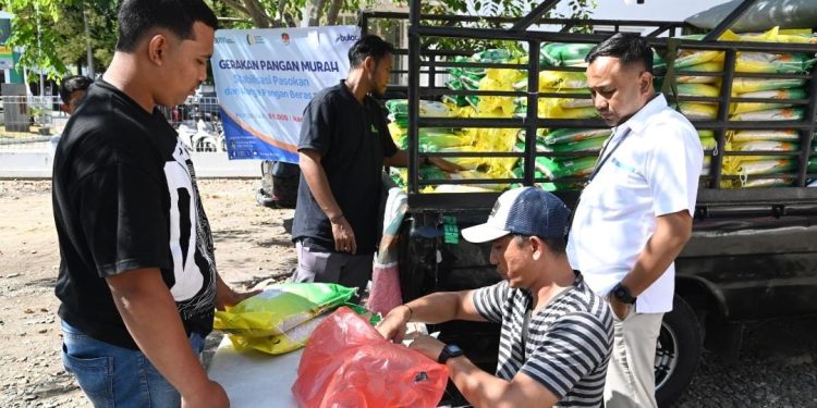 Pemkab Aceh Besar Melalui Dinas Pangan Gelar Gerakan Pangan Murah Didua Kecamatan