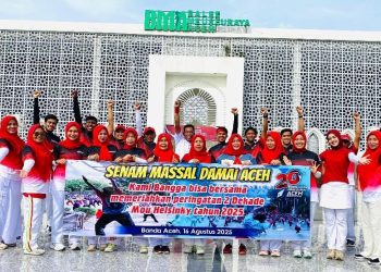 Kormi Aceh Gelar Senam Massal Damai, Peringati 20 Tahun MoU Helsinki