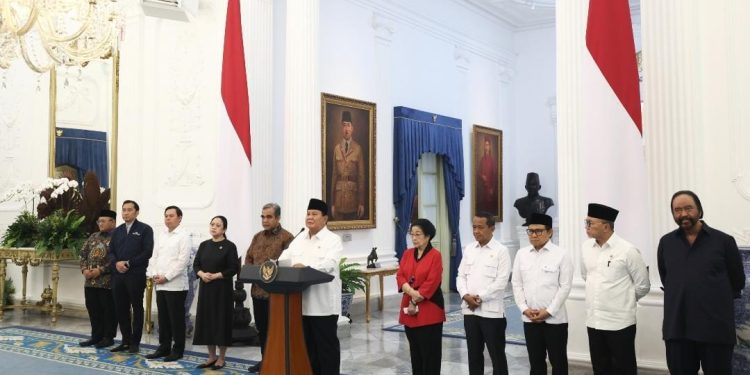 Prabowo Umumkan Para Ketum Parpol Sepakat Pecat Anggota DPR Bermasalah Mulai 1 September