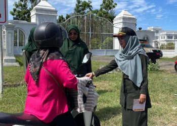 Satpol PP dan WH Gelar Razia Gabungan Busana Islami di Aceh Besar