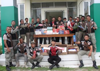 Bea Cukai Banda Aceh Bersama Satpol PP dan WH Kabupaten Pidie Jaya Gelar Operasi Rokok Ilegal