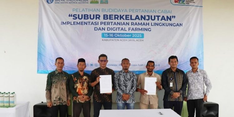 BI dan TPID Aceh Latih Petani Cabai “Subur Berkelanjutan” di Aceh Jaya: Dorong Ketahanan Pangan dan Kendalikan Inflasi