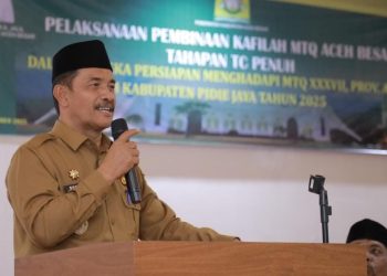 Wabup Syukri A Jalil Buka TC Penuh Kafilah MTQ Aceh Besar