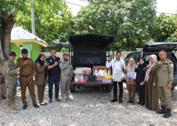 Bea Cukai Banda Aceh Bersama Satpol PP dan WH Kabupaten Aceh Besar Gelar Operasi Pasar Rokok Ilegal