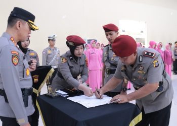 Kasatreskrim dan Kapolsek Jajaran Polresta Banda Aceh di Serahterimakan