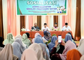 Wabup Aceh Besar Buka Sosialisasi UKS Madrasah dan Dayah
