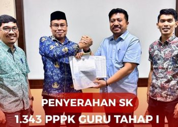 Pemerintah Aceh Serahkan SK 1.343 PPPK Guru Tahap I