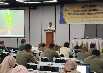 Kasatpol PP Aceh Buka Rakor Penegakan Qanun PAA: Tegaskan Komitmen Tingkatkan Pendapatan Daerah