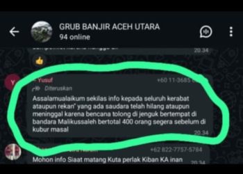 Murthala : Informasi korban meninggal banjir Aceh 400 orang adalah hoax