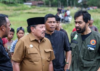 Mualem Tinjau Kerusakan Parah di Beutong Ateuh Banggalang, Nagan Raya