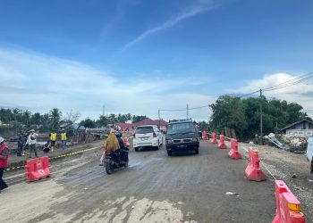 Jembatan Krueng Meureudu Kembali Dibuka, Akses Lintas Timur Aceh Normal Bertahap