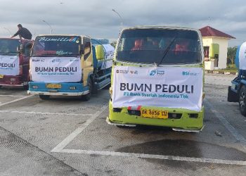 25 Tangki Air Bersih Sumbangan BSI Berangkat ke Aceh
