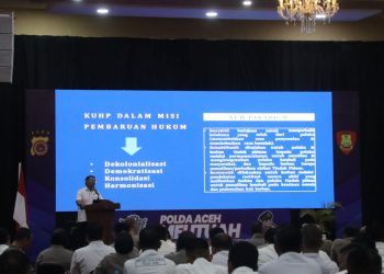 Polda Aceh Gelar Sosialisasi KUHP, KUHAP, dan Penyesuaian Pidana Baru