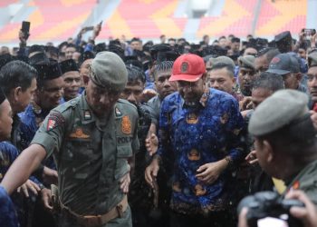 150 Personel Satpol PP dan WH Aceh Amankan Penyerahan SK PPPK Paruh Waktu di Stadion Harapan Bangsa