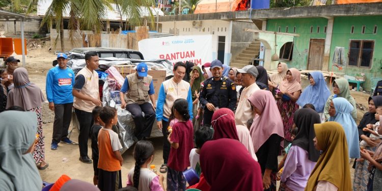 Aksi Sosial Ramadhan, Bea Cukai Lhokseumawe Turun ke Babah Kreung, Sawang