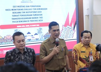 Sekda Aceh Kumpulkan 15 SKPA Tindaklanjuti Hasil Monev TKD 2026