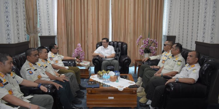 Silaturahmi hingga Bahas Pemberantasan Barang Ilegal, Satpol PP-WH Aceh Kunjungi Bea Cukai