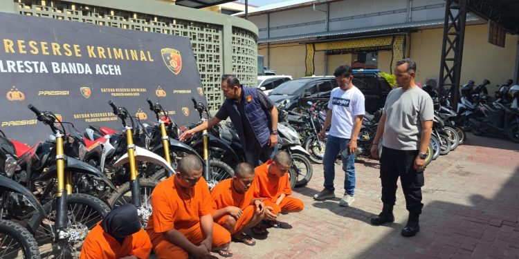 Pasutri di Banda Aceh Timbun Motor Hasil Kejahatan, Polisi Bongkar Jaringan