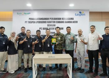 Bank Aceh Syariah dan PT Taspen (Persero) Perkuat Sinergi Layanan Pembayaran Pensiun