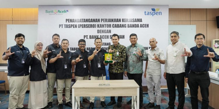 Bank Aceh Syariah dan PT Taspen (Persero) Perkuat Sinergi Layanan Pembayaran Pensiun