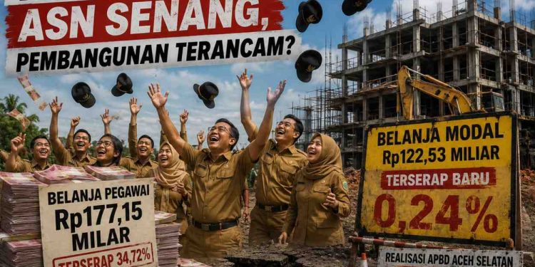 Masuk Juni 2026, Serapan Belanja Modal Aceh Selatan Baru 0,24 Persen