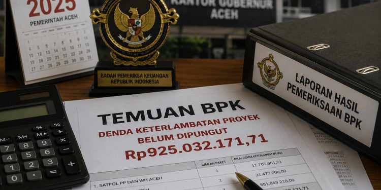 BPK Temukan Denda Proyek Rp925 Juta Belum Dipungut, Dinas Pendidikan Dayah Aceh Dominasi Temuan