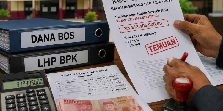 BPK Temukan Rp312 Juta Dana BOS Pidie Jaya Dibayar ke ASN, 74 Sekolah Terseret