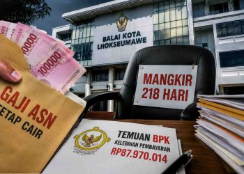BPK: ASN Lhokseumawe Tak Masuk 218 Hari Tetap Digaji