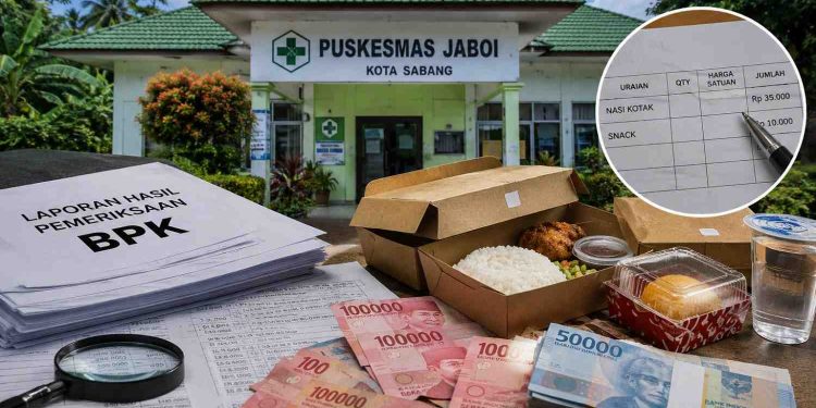 BPK Ungkap Mark Up Makan dan Snack Dana BOK Puskesmas Jaboi Rp47,4 Juta, Diminta Dikembalikan ke Kas Daerah