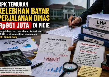 BPK Temukan Kelebihan Bayar Perjalanan Dinas Rp951 Juta di Pidie