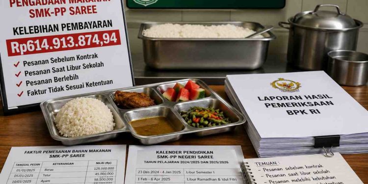 BPK Bongkar Pengadaan Makanan SMK-PP Saree, Kontrak Belum Terbit Pesanan Sudah Berjalan