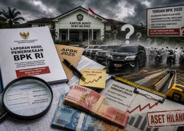 BPK Bongkar Carut-Marut Keuangan Aceh Selatan: Utang Membengkak, Proyek Bermasalah, 144 Kendaraan Dinas Hilang