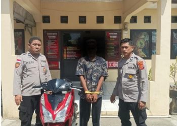 Polsek Kuta Raja Amankan Terduga Pelaku Curanmor, Diduga Kerap Menginap di Rumah Korban