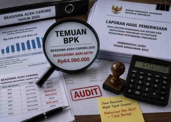 BPK Temukan Dana Beasiswa Aceh Carong Mengalir ke Mahasiswa Non Aktif