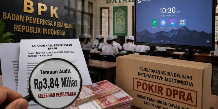 Proyek Pokir Dewan di Dinas Pendidikan Dayah Diduga Dikondisikan, BPK Temukan Rp3,84 Miliar Berlebih