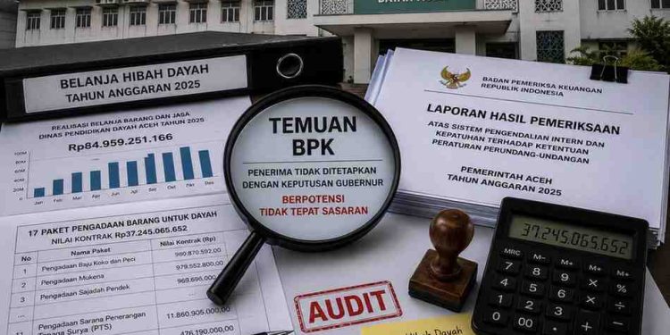 BPK Soroti Belanja Rp37,2 Miliar untuk Dayah, Penerima Barang Tak Pernah Ditetapkan Gubernur