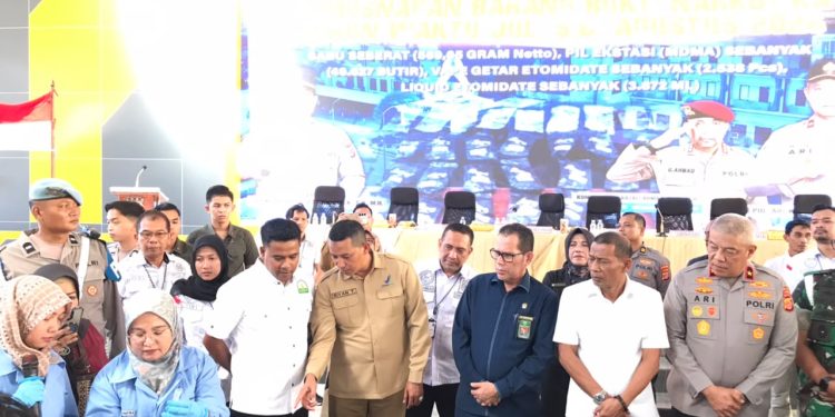 BBPOM Aceh Perkuat Sinergi, 49 Ribu Ekstasi dan Etomidate Dimusnahkan Polda Aceh