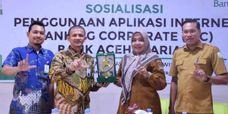 Bank Aceh Sosialisasikan Internet Banking Corporate kepada Satuan Pendidikan di Bireuen