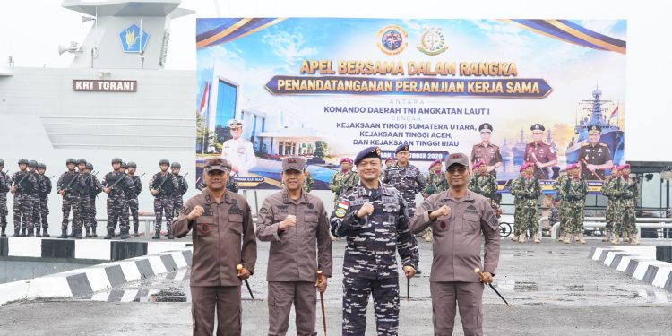 Kejati Aceh, Sumut, dan Riau Jalin Kerja Sama dengan TNI AL, Perkuat Penegakan Hukum di Laut