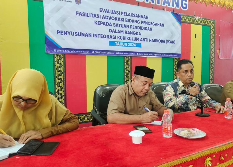 BNNK Aceh Selatan Evaluasi Kesiapan Sekolah Terapkan Kurikulum Antinarkoba