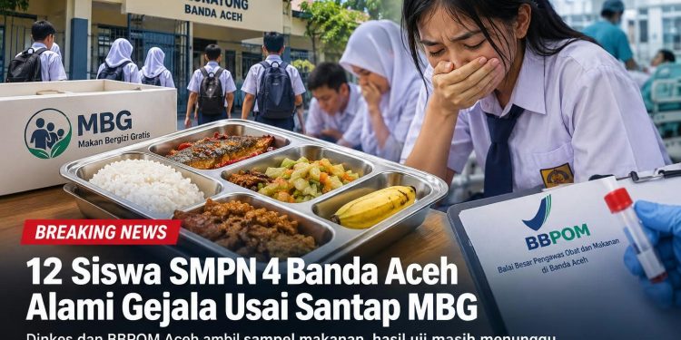 Breaking News: 12 Siswa SMPN 4 Banda Aceh Alami Mual hingga Bengkak Mulut Usai Santap MBG